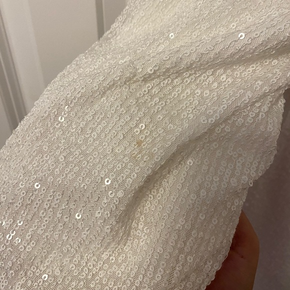 Lulu’s Sparkly Darling Sequin Wrap Dress - Picture 9 of 10